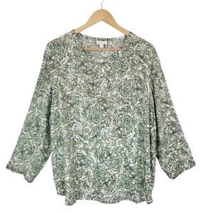 J. Jill Women's Popover Blouse Rayon Size 2X